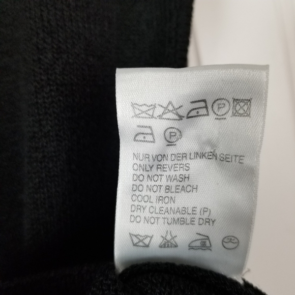 Escada Womens XXL Sleeveless Tank Top Sweater Wool Viscose Black EU 46 Size 16 - Picture 6 of 7